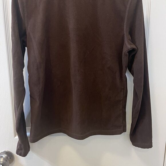 The North Face Brown Quarter Zip Fleece Pullover Top TKA 100 Women’s Size M - Picture 12 of 12